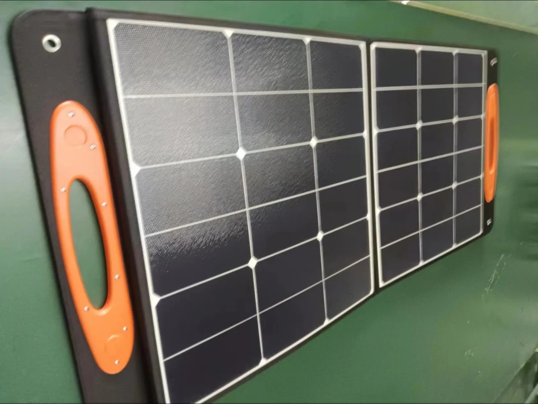 Foldable Portable Solar Panel with Kickstand Parallel for Power Bank Station Camping