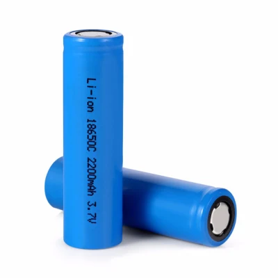 Batterie Li-ion au lithium rechargeable d'alimentation d'usine de Shenzhen 18650 3.7V 2200mAh-3c Cellule de batterie pour outils électriques