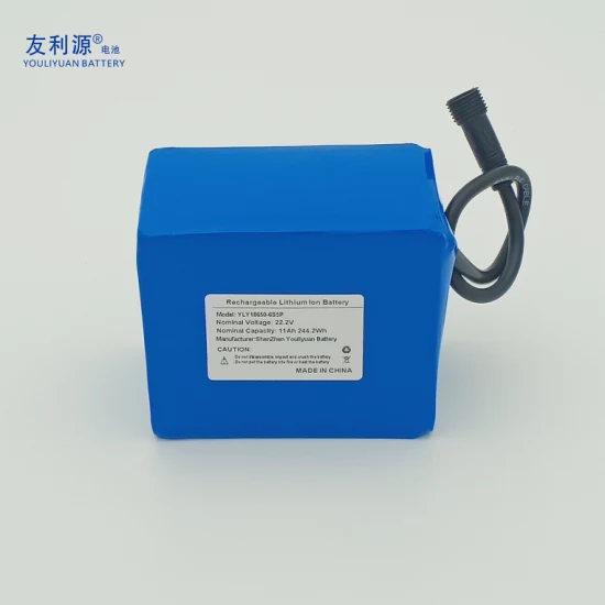 Usine de Shenzhen OEM Solaire Lithium-Ion 6s5p 11ah 244.2wh 24V Batterie Batterie rechargeable 18650 Cellule de batterie Li-ion